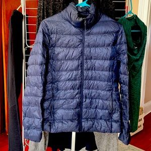 Uniqlo Ultra Light Short Down Jacket in Navy